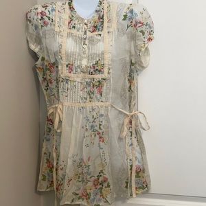 Johnny Was floral blouse